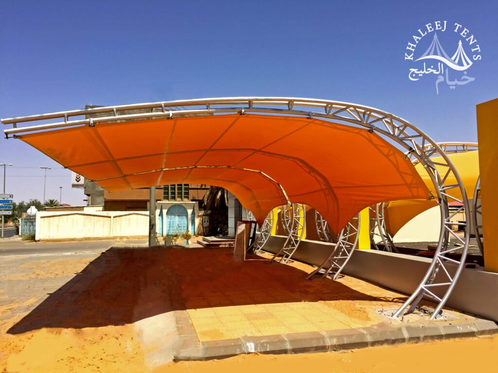 مظلات السيارات القماشية الخارجية