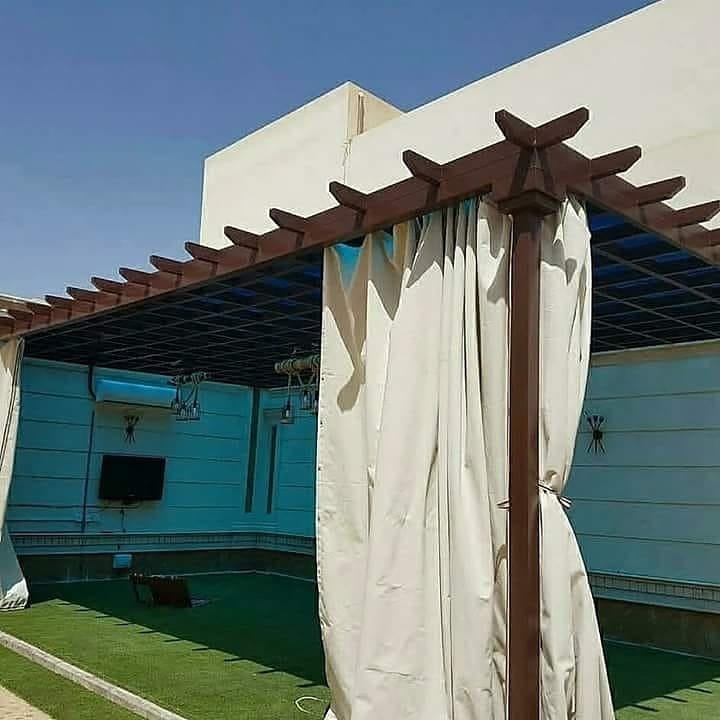 مظلات ألمنيوم كلادينج مودرن للسيارات